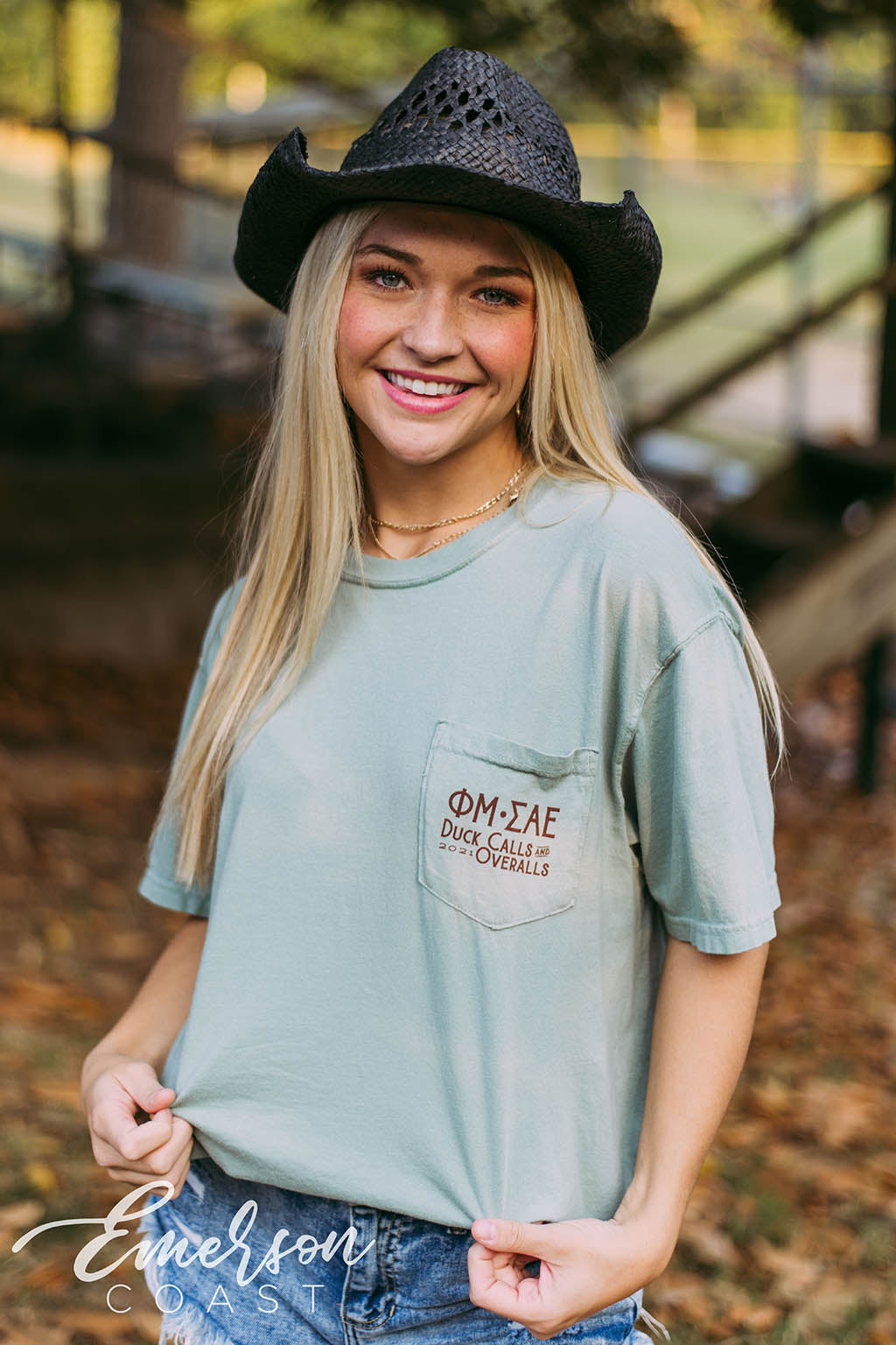Phi Mu Duck Calls And Overalls Function Tee