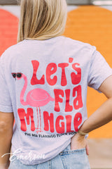 Phi Mu Lets Flamingle Tee