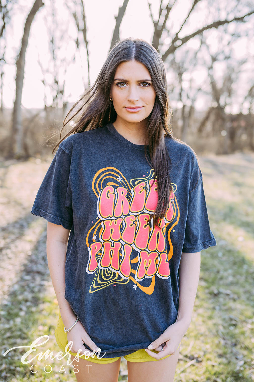 Phi Mu Greek Week Mineral Wash Tee
