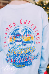 Phi Mu Happy Holidays Long Sleeve Tee