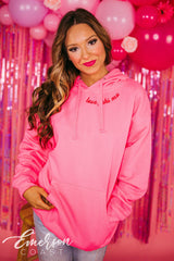 Phi Mu I Love Mu Say It Back Hot Pink Hoodie
