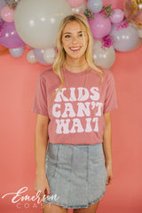 Phi Mu Kids Cant Wait Mauve Tee