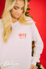 Phi Mu Happy Holidays Puppies Tee
