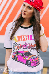 Phi Mu Nascar Work Week Ringer Tee