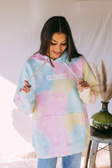 Phi Mu Tie Dye Corduroy Hoodie