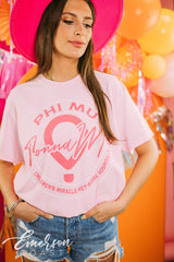 Phi Mu Philanthropy CMNH Pink Tee