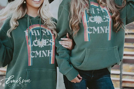 Phi Mu Floral Rainbow Hoodie