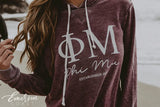 Phi Mu Simple Purple Hoodie