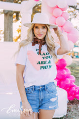 Phi Mu PR I'm Glad You Are A Phi Mu Heart Tee