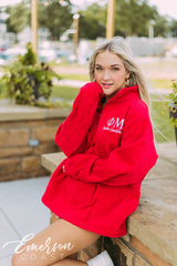 Phi Mu Embroidered Fleece Pullover