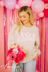 Phi Mu Established 1852 Sand Sweatshirt