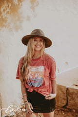 Phi Mu Acid Wash PR Tee