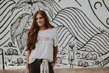 Phi Mu Striped Loose Tshirt