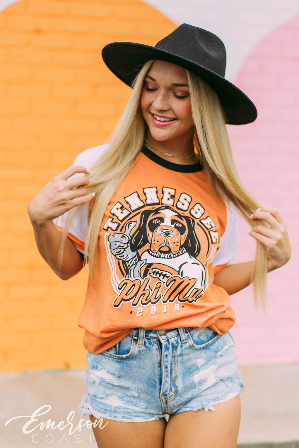 Phi Mu Tennessee Ringer Tee