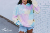 Phi Mu Spring Tie Dye Corded Hoodie
