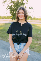Phi Sigma Sigma PR Butterfly Notch Tee