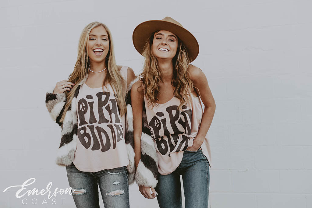 Pi Phi '70s Retro Bid Day Tank