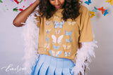 Pi Beta Phi Yellow Butterfly Tee