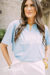 Pi Beta Phi Philanthropy Blue Notch Tee