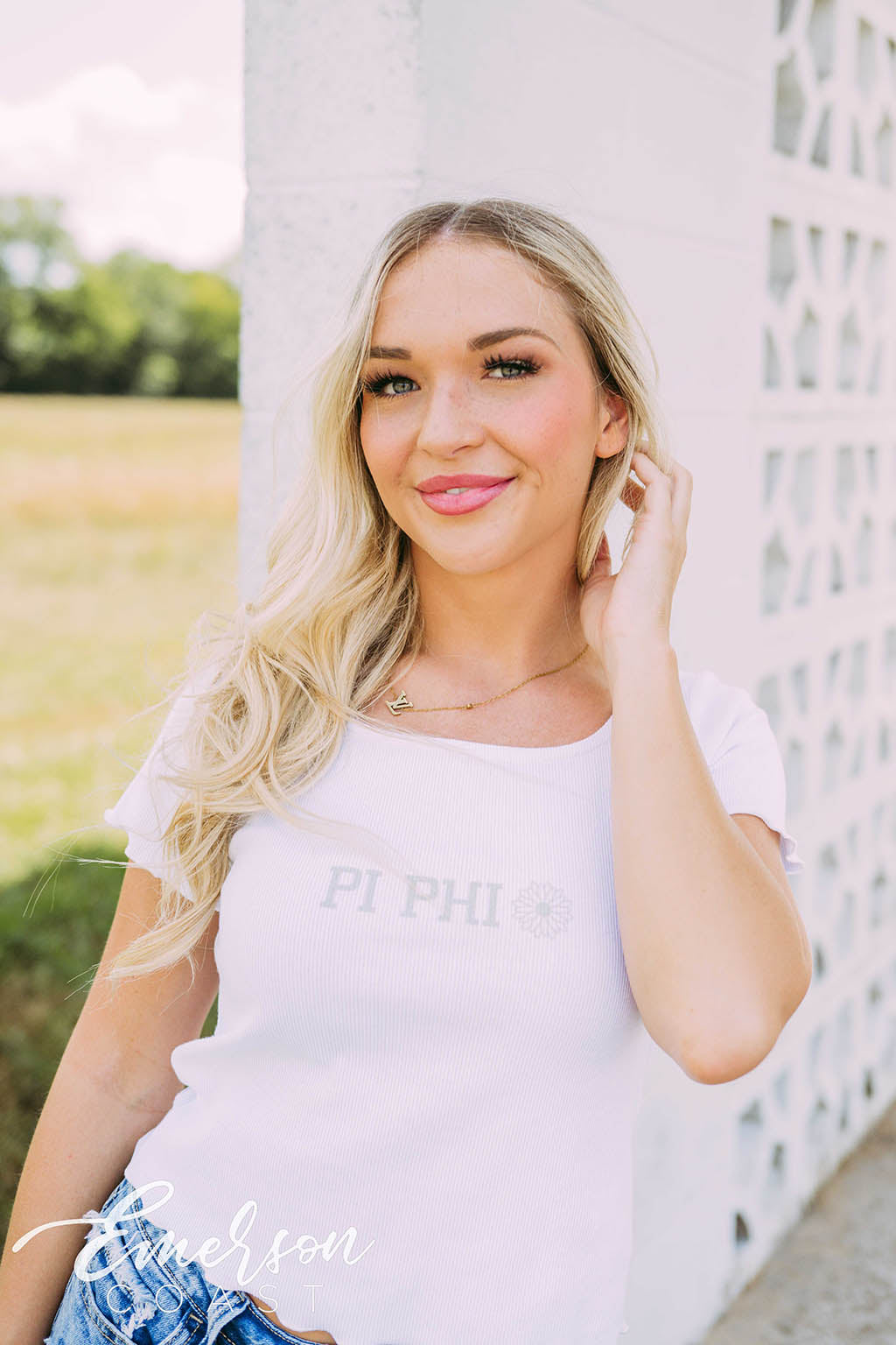 Pi Phi PR Simple Flower Babydoll Tee