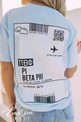 Pi Beta Phi PR Plane Ticket Tee