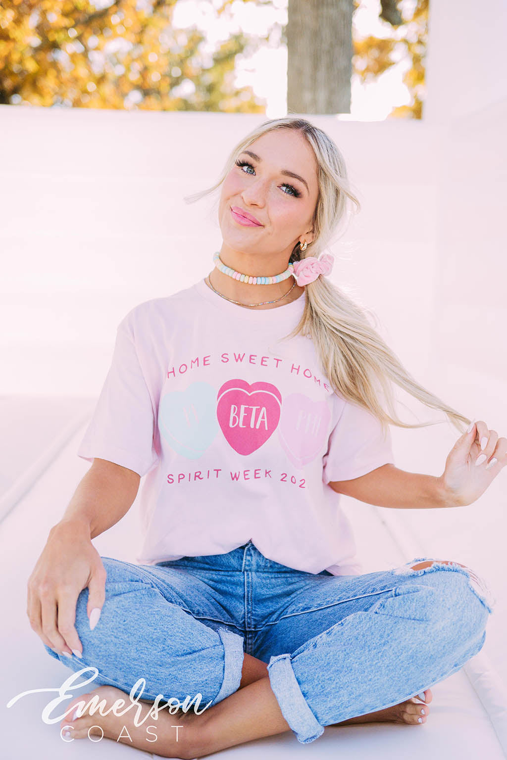 Pi Beta Phi Spirit Week Candy Hearts Tee