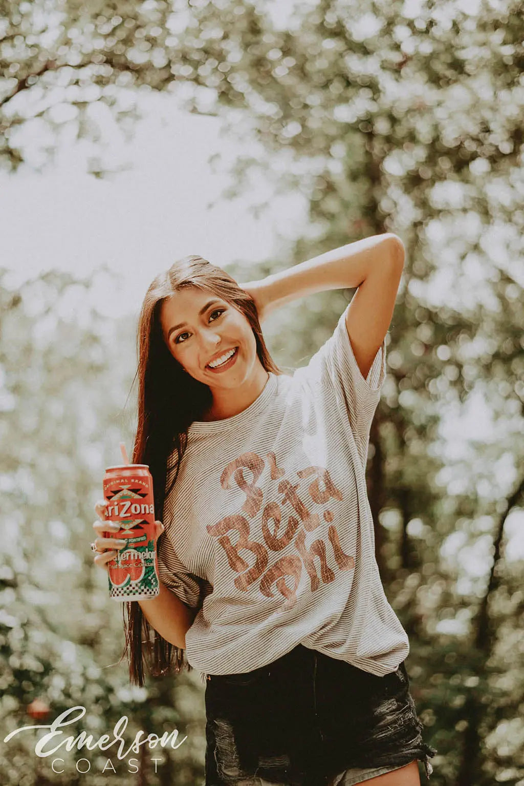 Pi Beta Phi PR Striped Tee