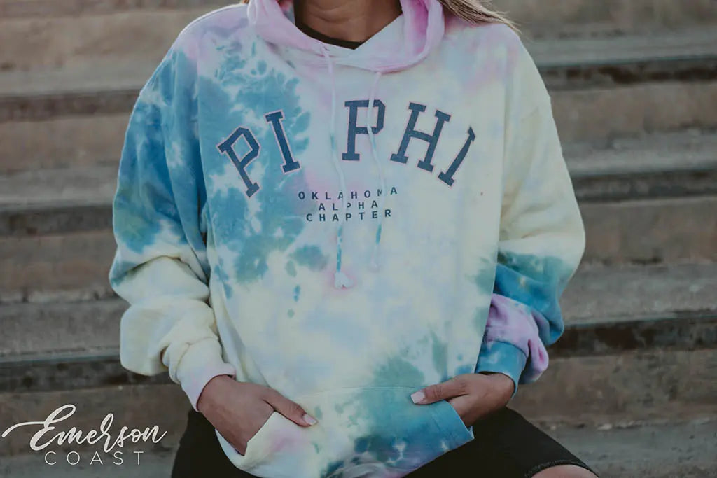 Pi Beta Phi Tie Dye Hoodie