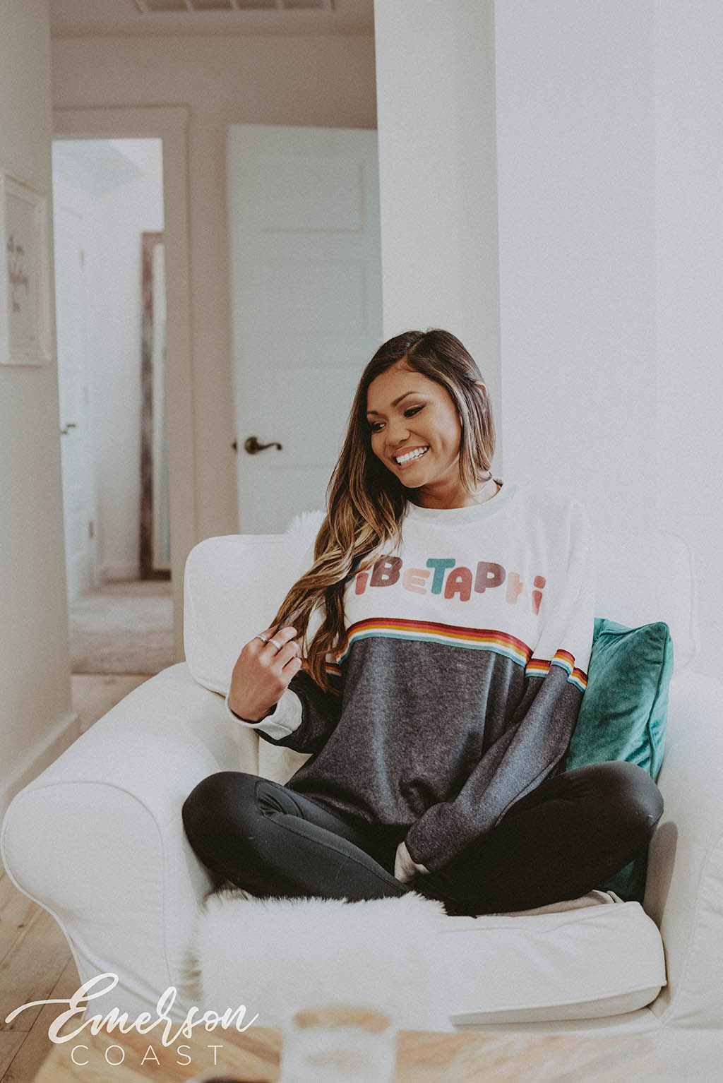 Pi Beta Phi Retro PR Multicolor Sweatshirt
