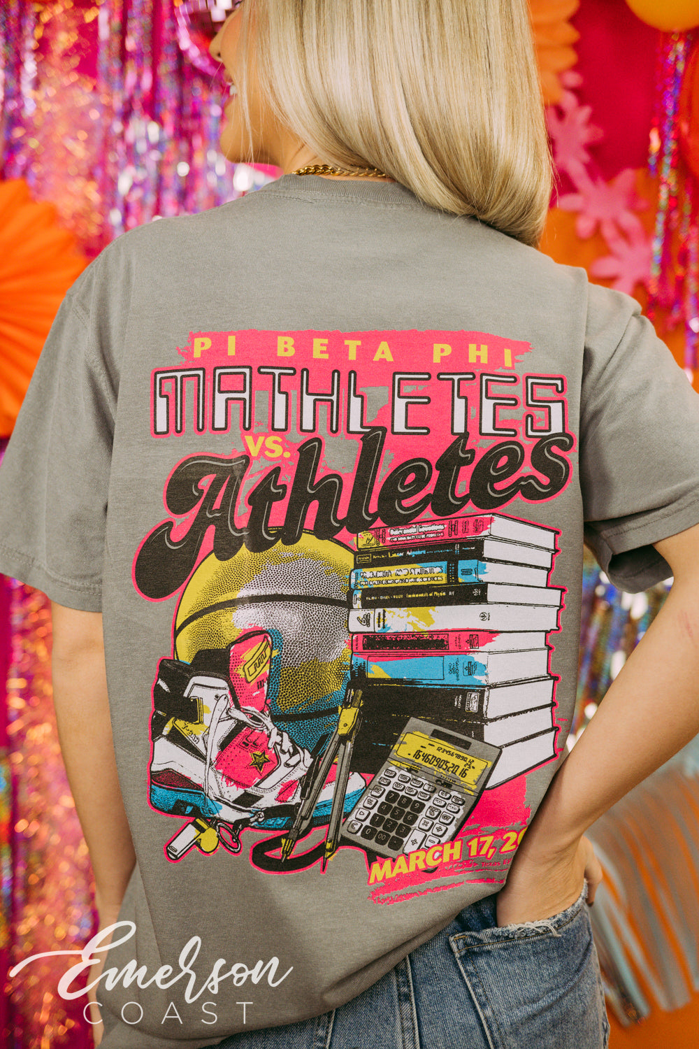 Pi Beta Phi Social Mathletes vs Athletes Tee