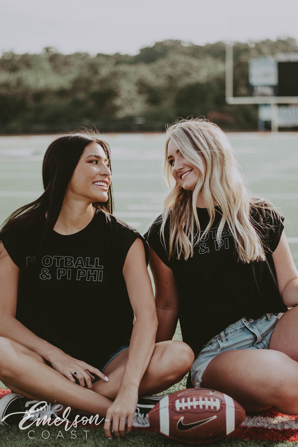 Pi Phi & Football Simple Tee