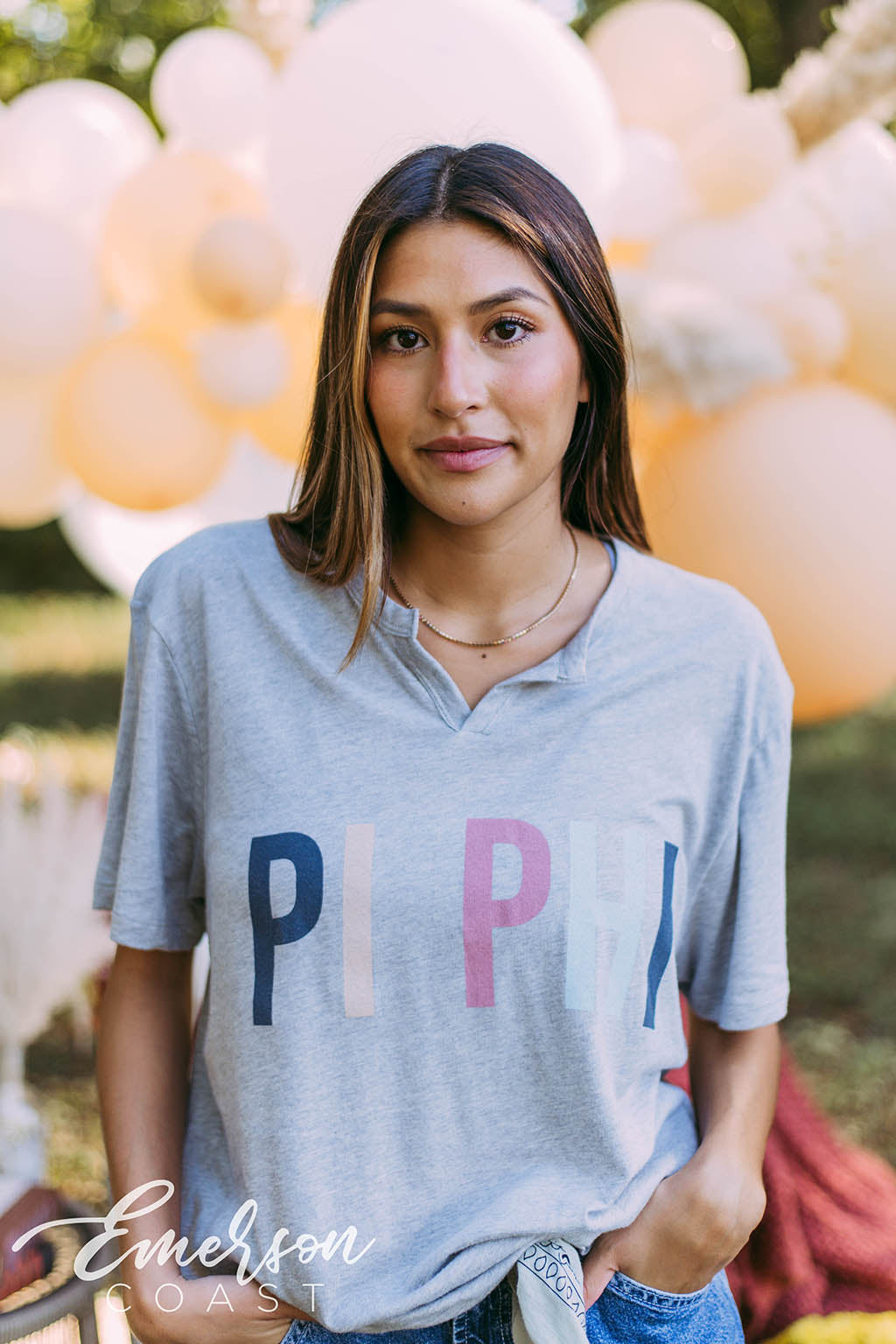 Pi Beta Phi Gray Recruitment Tee