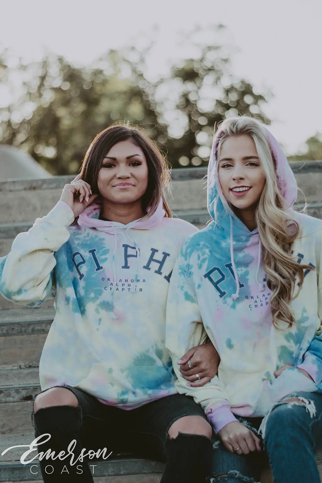 Pi Beta Phi Tie Dye Hoodie