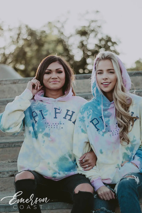 Pi Beta Phi Tie Dye Hoodie