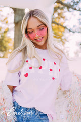 Pi Beta Phi PR Varsity With Hearts Tee