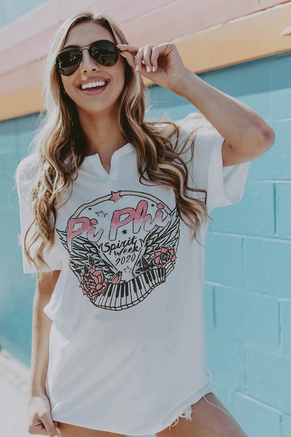 Pi Phi Spirit Week Notch Tee