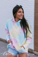Pi Phi Spring Tie Dye Corded Hoodie