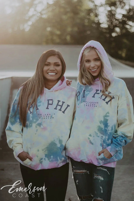 Pi Beta Phi Tie Dye Hoodie