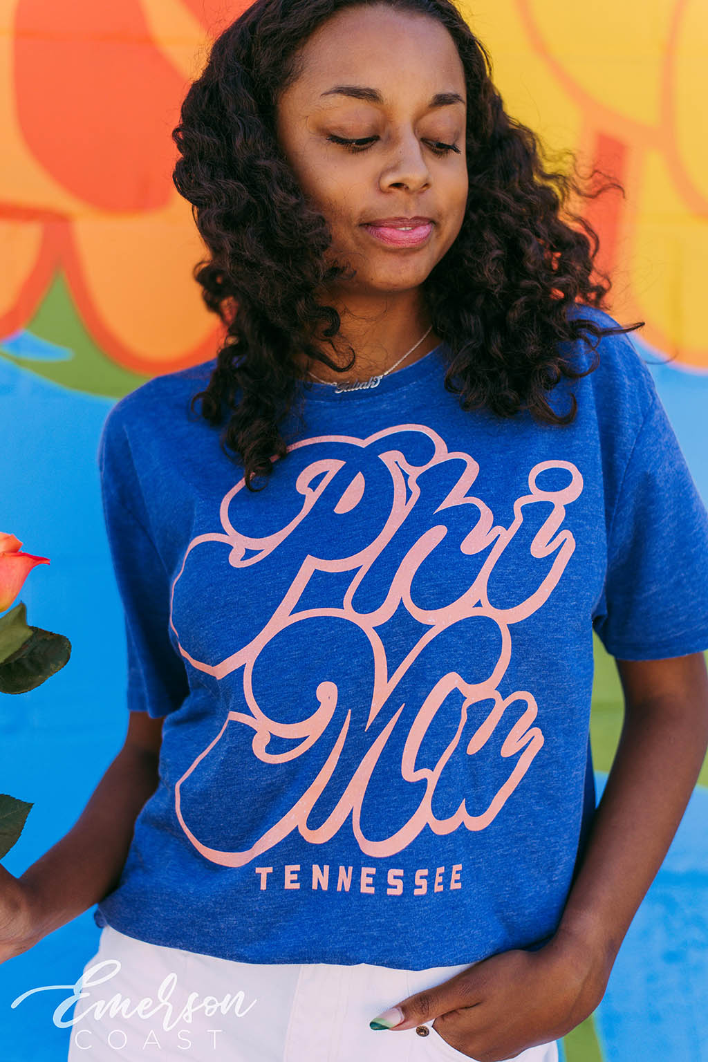 Phi Mu Bright Acid Wash T-Shirt