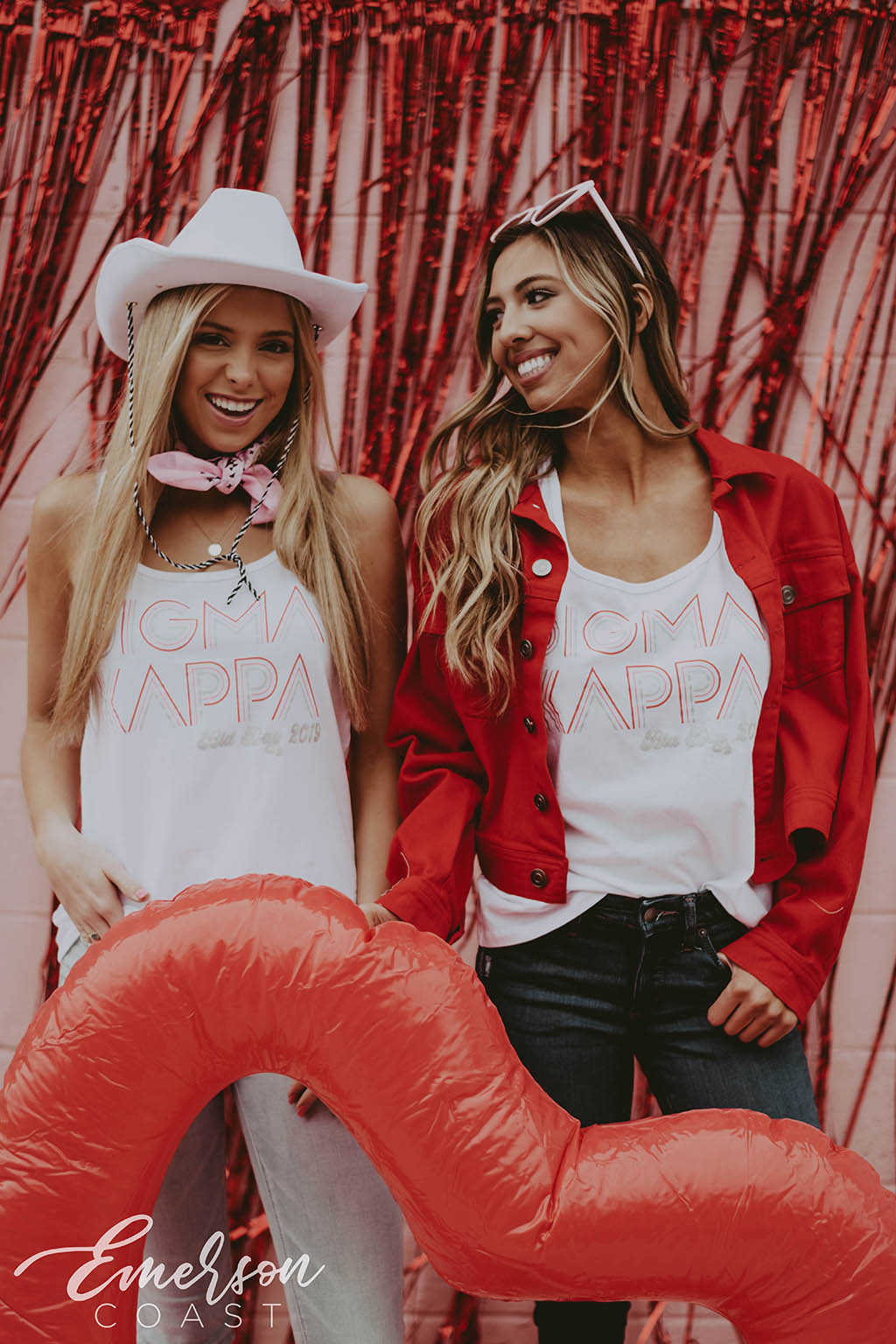 Sigma Kappa Falling In Love Retro Bid Day Tank