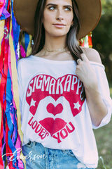 Sigma Kappa Loves You Slouchy Tee