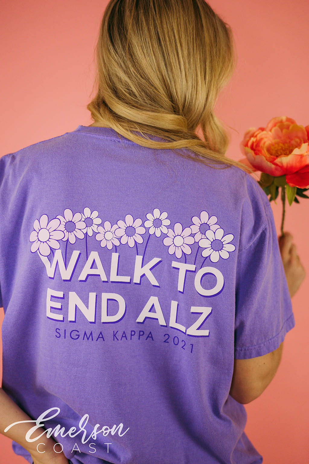 Sigma Kappa Flower Walk To End Alz Tshirt