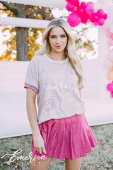 Sigma Kappa PR Smiley Face Colorblock Ringer Tee