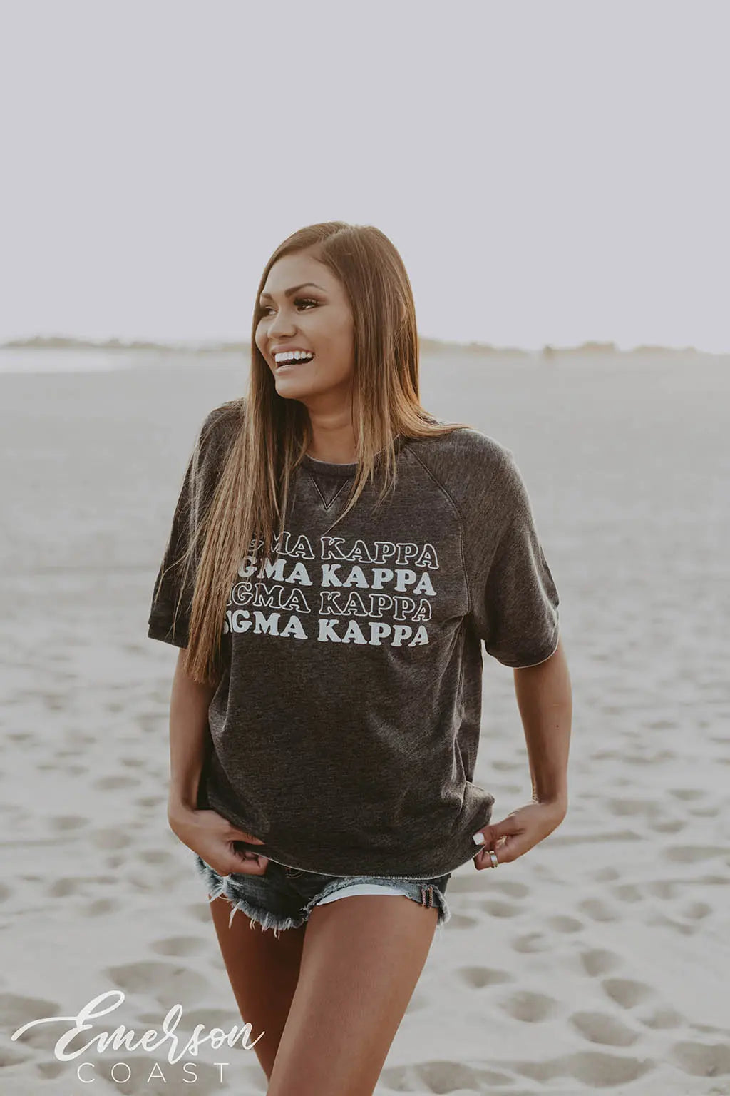 Sigma Kappa Short Sleeve Sweatshirt