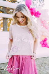 Sigma Kappa PR Smiley Face Colorblock Ringer Tee
