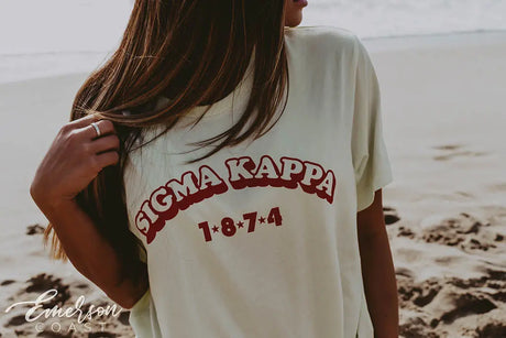 Sigma Kappa Pale Yellow PR Tee