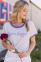 Sigma Kappa Script Ringer Tee