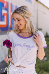 Sigma Kappa Script Ringer Tee