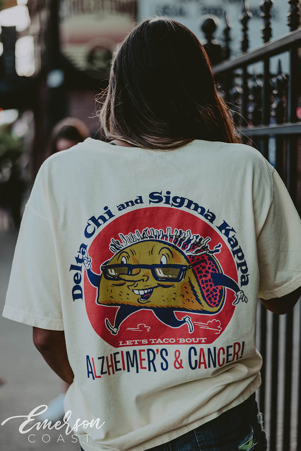 Sigma Kappa Let&#39;s Taco &#39;Bout Philanthropy T-shirt
