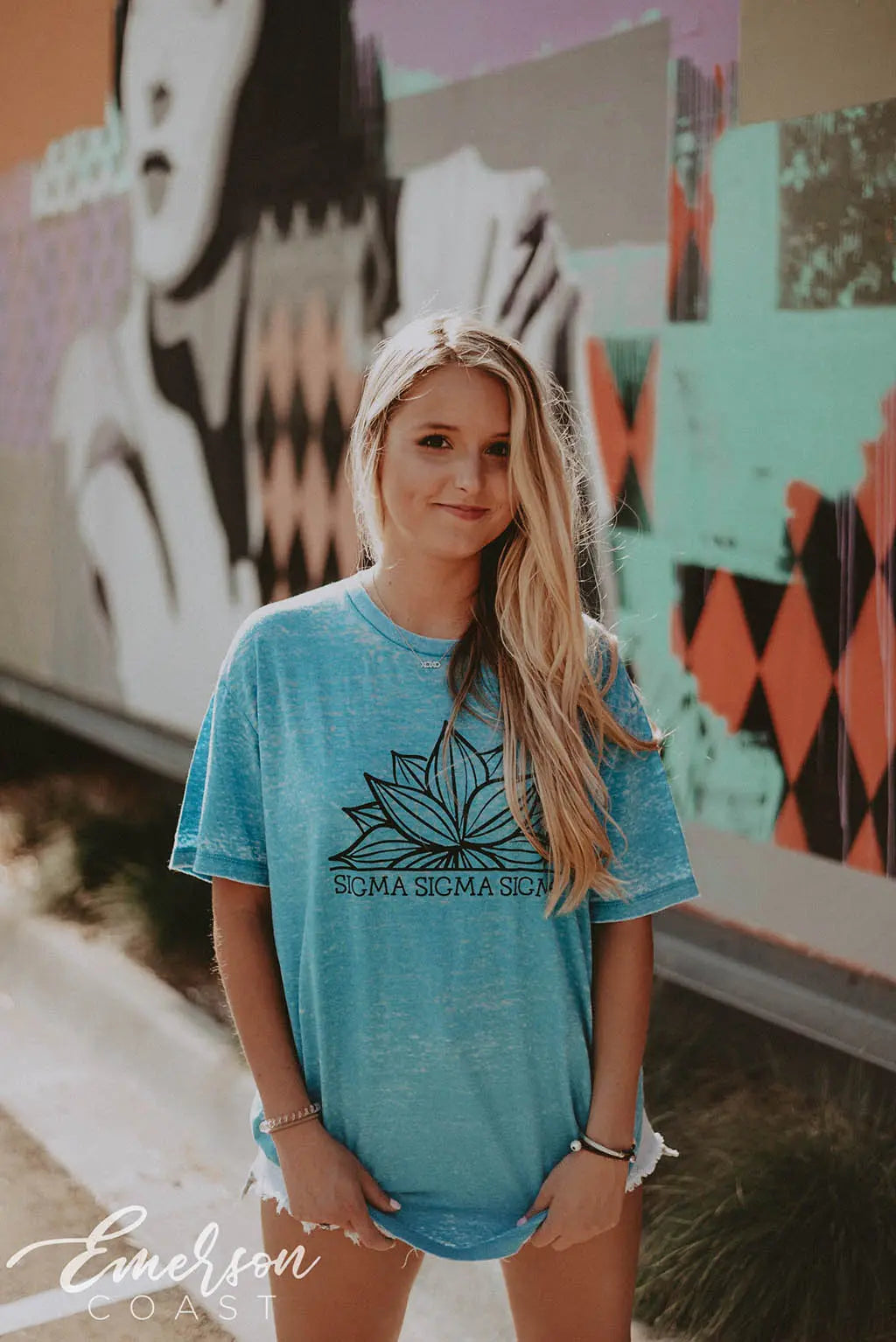 Sigma Sigma Sigma Acid Wash T-shirt